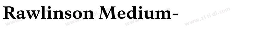 Rawlinson Medium字体转换